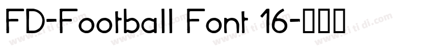 FD-Football Font 16字体转换